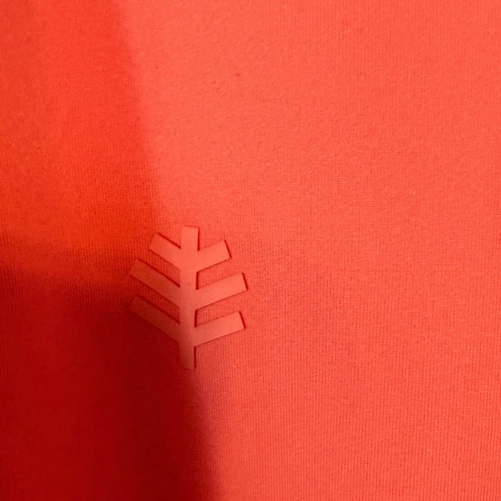 Coolibar David Leadbetter Golf Polo Long Sleeve UPF 50+ Coral Pink XS NEW - Picture 5 of 7